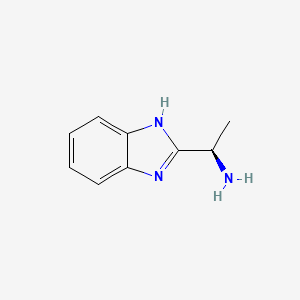 1H-Benzimidazole-2-methanamine,alpha-methyl-,(R)-(9CI) structure, CAS 163959-79-3