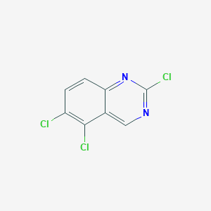 Quinazoline, 2,5,6-trichloro- structure, CAS 67092-21-1