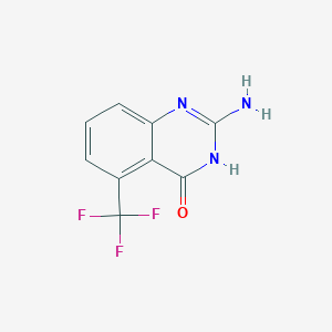 4(3H)-Quinazolinone, 2-amino-5-(trifluoromethyl)- structure, CAS 133116-85-5