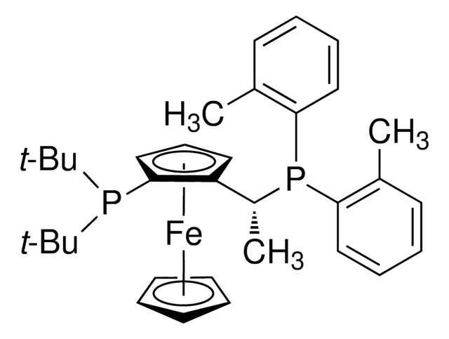 (R)-1-[(SP)-2-[Di(2-furyl)phosphino]ferrocenylethylbis(2-methylphenyl)phosphine structure, CAS 849924-73-8