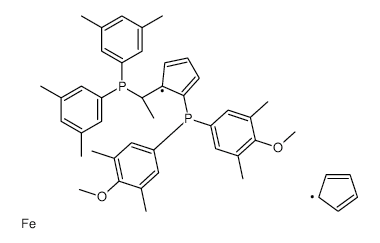 (R)-1-{(SP)-2-[Bis(4-methoxy-3,5-dimethylphenyl)phosphino]ferrocenyl}ethyldi(3,5-xylyl)phosphine structure, CAS 849924-45-4