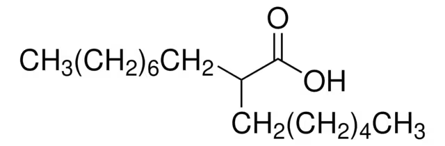 2-hexyl-decanoic acid structure, CAS 25354-97-6