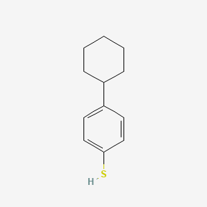 4-Cyclohexylbenzenethiol structure, CAS 18325-50-3