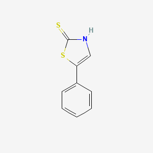 5-PHENYLTHIAZOLE-2-THIOL structure, CAS 25445-02-7