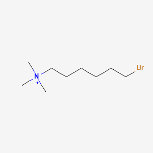 6-(N,N,N-trimethylammonio)hexyl bromide structure, CAS 191086-27-8
