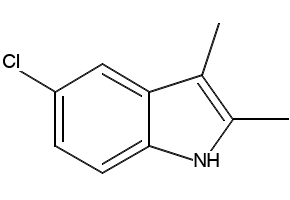 5-CHLORO-2,3-DIMETHYL-1H-INDOLE structure, CAS 21296-93-5