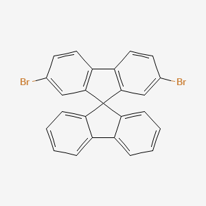 2,7-Dibromo-9,9'-spiro-bifluorene structure, CAS 1171408-84-7
