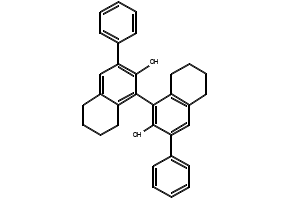 (R)-(+)-3,3'-DIBROMO-5,5',6,6',7,7',8,8'-OCTAHYDRO(1,1'BINAPHTHALENE)-2,2'-DIOL structure, CAS 65355-08-0