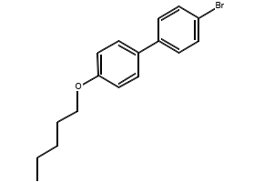4-bromo-4'-(pentyloxy)-1,1'-biphenyl structure, CAS 63619-51-2