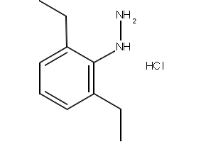 (2,6-Diethylphenyl)hydrazine hydrochloride structure, CAS 132370-95-7