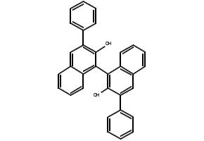 S-3,3'-Bis(phenyl)-1,1'-bi-2-naphthol structure, CAS 102490-05-1