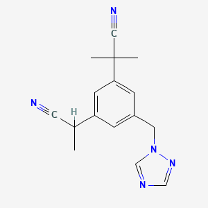α-Desmethyl Anastrozole structure, CAS 1215780-15-6