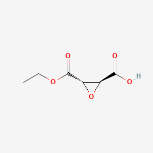 2,3-Oxiranedicarboxylicacid,monoethylester,(2S,3S)-(9CI) structure, CAS 89886-73-7