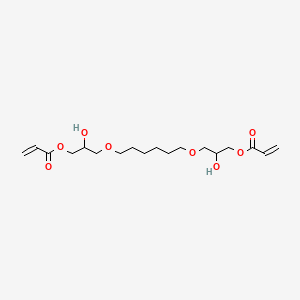 1,6-HEXANEDIYLBIS[OXY(2-HYDROXY-3,1-PROPANEDIYL)] BISACRYLATE structure, CAS 83045-03-8
