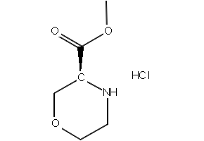 (S)-Methyl morpholine-3-carboxylate hydrochloride structure, CAS 1447972-26-0