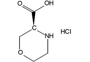 (S)-Morpholine-3-carboxylic acid HCl structure, CAS 1187929-04-9