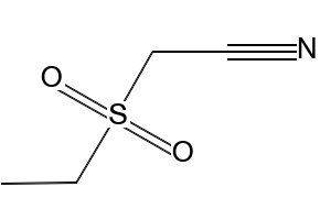 ethylsulfonylacetonitrile structure, CAS 13654-62-1