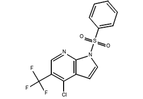 4-CHLORO-5-NITRO-1-(PHENYLSULFONYL)-1H-PYRROLO[2,3-B]PYRIDINE structure, CAS 1245649-52-8