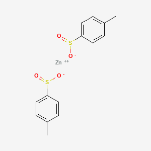 zinc bis[p-toluenesulphinate] structure, CAS 24345-02-6