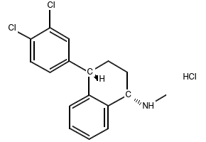 cis-(1s,4s)-n-methyl-4-(3,4-dichlorophenyl)-1,2,3,4-tetrahydro-1-naphthalenamine mandelate structure, CAS 79617-97-3