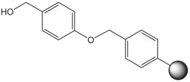 Wang resin (100-200 Mesh size) structure, CAS 65307-53-1