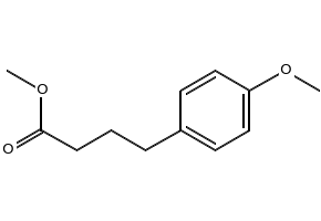 4-(4-Methoxyphenyl)butanoic acid methyl ester structure, CAS 20637-08-5