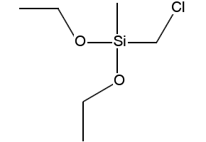 CHLOROMETHYLMETHYLDIETHOXYSILANE structure, CAS 2212-10-4