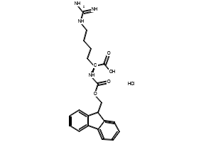 FMOC-L-HOMOARGININE, HYDROCHLORIDE SALT structure, CAS 208174-14-5