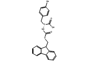 Fmoc-D-Tyr-OH structure, CAS 112883-29-1