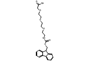 Fmoc-NH-PEG2-CH2CH2COOH structure, CAS 139338-72-0