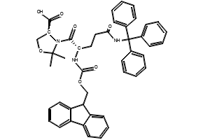 Fmoc-Gln(Trt)-Ser(ψMe,Me Pro)-OH structure, CAS 1821378-64-6