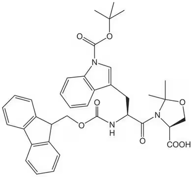 Fmoc-Trp(Boc)-Ser(ψMe,Me Pro)-OH structure, CAS 908601-15-0
