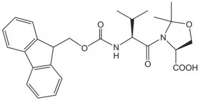 Fmoc-Val-Ser(ψMe,Me Pro)-OH structure, CAS 186023-49-4