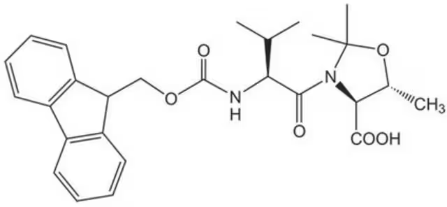 Fmoc-Val-Tgh(ψMe,Me Pro)-OH structure, CAS 168216-05-5