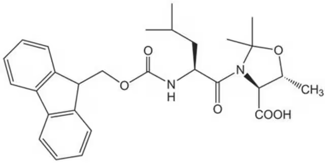 Fmoc--Leu-Thr(ψMe,Me Pro)-OH structure, CAS 955048-89-2