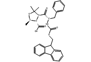 Fmoc--Phe-Thr(ψMe,Me Pro)-OH structure, CAS 1196703-48-6
