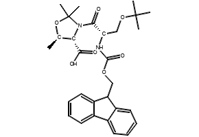 Fmoc--Ser(tBu)-Thr(ψMe,Me Pro)-OH structure, CAS 1266350-99-5