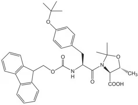 Fmoc--Tyr(tBu)-Thr(ψMe,Me Pro)-OH structure, CAS 920519-31-9
