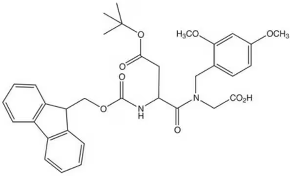 Fmoc--Asp(OtBu)-(Dmb)Gly-OH structure, CAS 900152-72-9