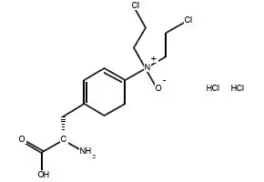 L-Phenylalanine, 4-[bis(2-chloroethyl)oxidoaMino]-, (Hydrochloride) (1:2) structure, CAS 685898-44-6