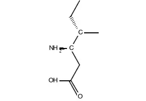 (3R,4S)-3-amino-4-methylhexanoic acid structure, CAS 75946-24-6