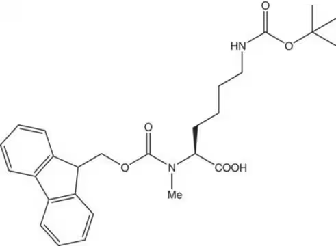 Fmoc-N-Me-Lys-OH structure, CAS 1436392-70-9