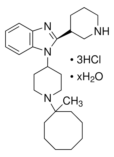 1-[1-(1-Methylcyclooctyl)-4-piperidinyl]-2-(3R)-3-piperidinyl-1H-benzimidazoletrihydrochloride structure, CAS 1028969-49-4