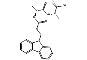 Fmoc-Ala-Ala-OH structure, CAS 87512-31-0