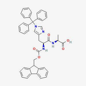 Fmoc-His(Trt)-Ala-OH structure, CAS 2A-3175025