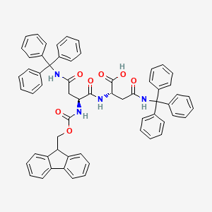 Fmoc-Asn(Trt)-Asn(Trt)-OH structure, CAS 2A-3175043