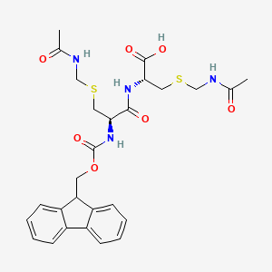 Fmoc-Cys(Acm)-Cys(Acm)-OH structure, CAS 2A-3175049