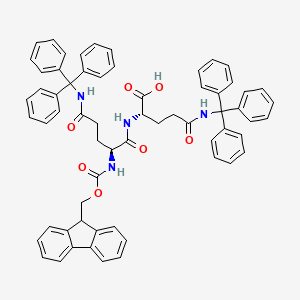 Fmoc-Gln(Trt)-Gln(Trt)-OH structure, CAS 2A-3175052