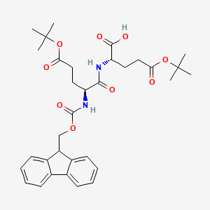 Fmoc-Glu(OtBu)-Glu(OtBu)-OH structure, CAS 2A-3175054