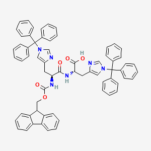 Fmoc-His(Trt)-His(Trt)-OH structure, CAS 2A-3175057